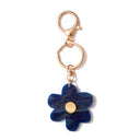 Flower key ring-Emeldo-Navy Blue with gold- Tiny Trader - Gold Coast Baby Shop