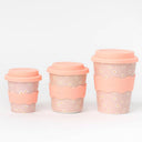 Pink Daisy Babychino Cup 4oz- WITH STRAW