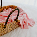 Cotton Frill Blanket | Pink