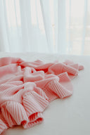 Cotton Frill Blanket | Pink