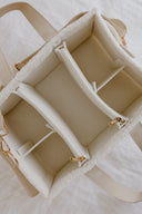 Teddy Boucle Nappy Caddy | Cream