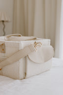 Teddy Boucle Nappy Caddy | Cream