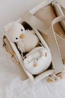 Teddy Boucle Nappy Caddy | Cream