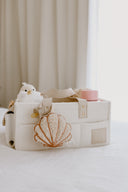 Teddy Boucle Nappy Caddy | Cream