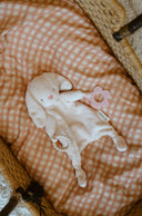 French gingham - baby swaddle wrap