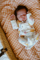 French gingham - baby swaddle wrap