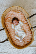 French gingham - baby swaddle wrap