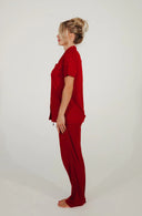 Festive Red Women's Pants Pyjama Set