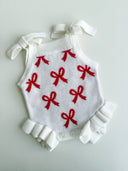 SUMMER BOW FRILL ROMPER | RED BOWS: 12 - 18M