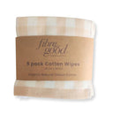 Organic Cotton Reusable Baby Wipes (5-Pack) - Multicolour