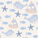 By The Sea - baby swaddle wrap