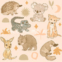Australian Animals Baby Wrap