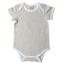 Organic Cotton Baby Bodysuit (Short Sleeve) - Natural
