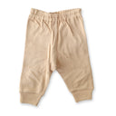 Organic Ribbed Baby Pants - Brown