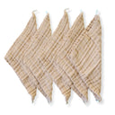 Organic Cotton Reusable Baby Wipes (5-Pack) - Brown