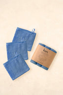 Wash Cloths 3 Pack: Blue Shadow