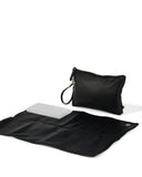 Nappy Changing Pouch - Black Vegan Leather