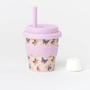 Butterfly Babychino Cup 4oz - WITH STRAW
