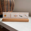 72 Daily Routine Cards & Display Stand - Daily Visual Cues: 72 Cards / Bag / 1x Display Stand (Holds 5 Cards)