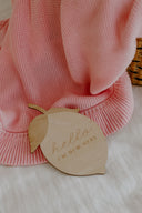 Hello I'm New Here Reversible Lemon Announcement Plaque