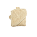 Baby Hooded Towel-Littlish-Butter- Tiny Trader - Gold Coast Baby Shop