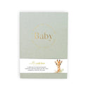 Baby Memory Book – Sage Green Linen