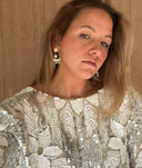 Beauty Bows // Gold and Cream with Pearl-Emeldo- Tiny Trader - Gold Coast Baby Shop