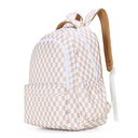 Caramel Check Campus Backpack-Kinnder- Tiny Trader - Gold Coast Baby Shop