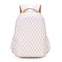 Caramel Check Campus Backpack-Kinnder- Tiny Trader - Gold Coast Baby Shop