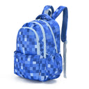 Blue Pixel Campus School Backpack