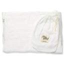 Organic Baby Muslin Blanket (6-Layer Cotton) - White