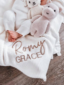 FRILL BABY BLANKET | IVORY-Petite + Co- Tiny Trader - Gold Coast Baby Shop