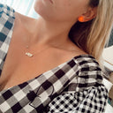 Flower Studs-Emeldo-neon red- Tiny Trader - Gold Coast Baby Shop