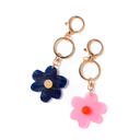Flower key ring-Emeldo-Pink with red- Tiny Trader - Gold Coast Baby Shop