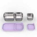 Lilac Stainless Steel Snack Box Set