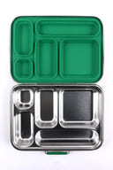 Bento 5 Green Stainless Steel Lunch Box