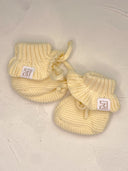 Cotton Baby Booties - Lemon