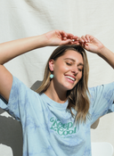 Mini Daisies-Emeldo-pink with red-Gold Hoop- Tiny Trader - Gold Coast Baby Shop