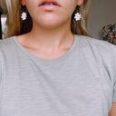 Mini Daisies-Emeldo-pink with red-Gold Hoop- Tiny Trader - Gold Coast Baby Shop