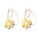 Mini Daisies-Emeldo-yellow with white-Gold Hoop- Tiny Trader - Gold Coast Baby Shop