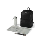 Multitasker Nappy Backpack - Black Vegan Leather-OiOi- Tiny Trader - Gold Coast Baby Shop