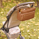 Multitasker Pram Caddy - Chestnut Brown Vegan Leather-OiOi- Tiny Trader - Gold Coast Baby Shop