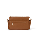 Multitasker Pram Caddy - Chestnut Brown Vegan Leather-OiOi- Tiny Trader - Gold Coast Baby Shop