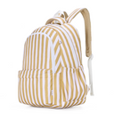 Mustard Stripe Campus Backpack-Kinnder- Tiny Trader - Gold Coast Baby Shop