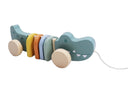 WOODEN PULL ALONG CROCODILE