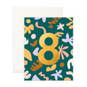 No.8 Party Greeting Card-Fox & Fallow- Tiny Trader - Gold Coast Baby Shop