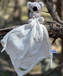 Koala Comfort Blanket muslin with Gumleaf