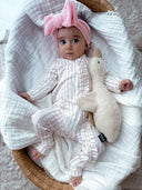 Bambioo/Organic Cotton Growsuit - Bunny Love