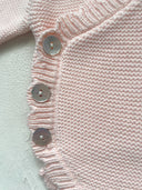 Scallop Cotton Romper - Pink