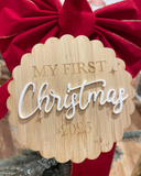 2025 First Christmas Plaque